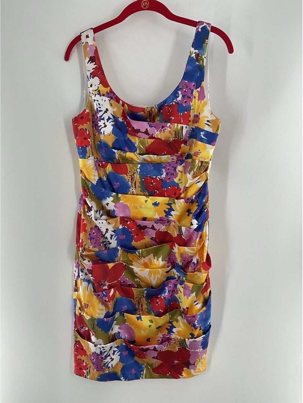 Bisou Bisou Michelle Bohbot Dress Floral Made In Usa Sheath 055